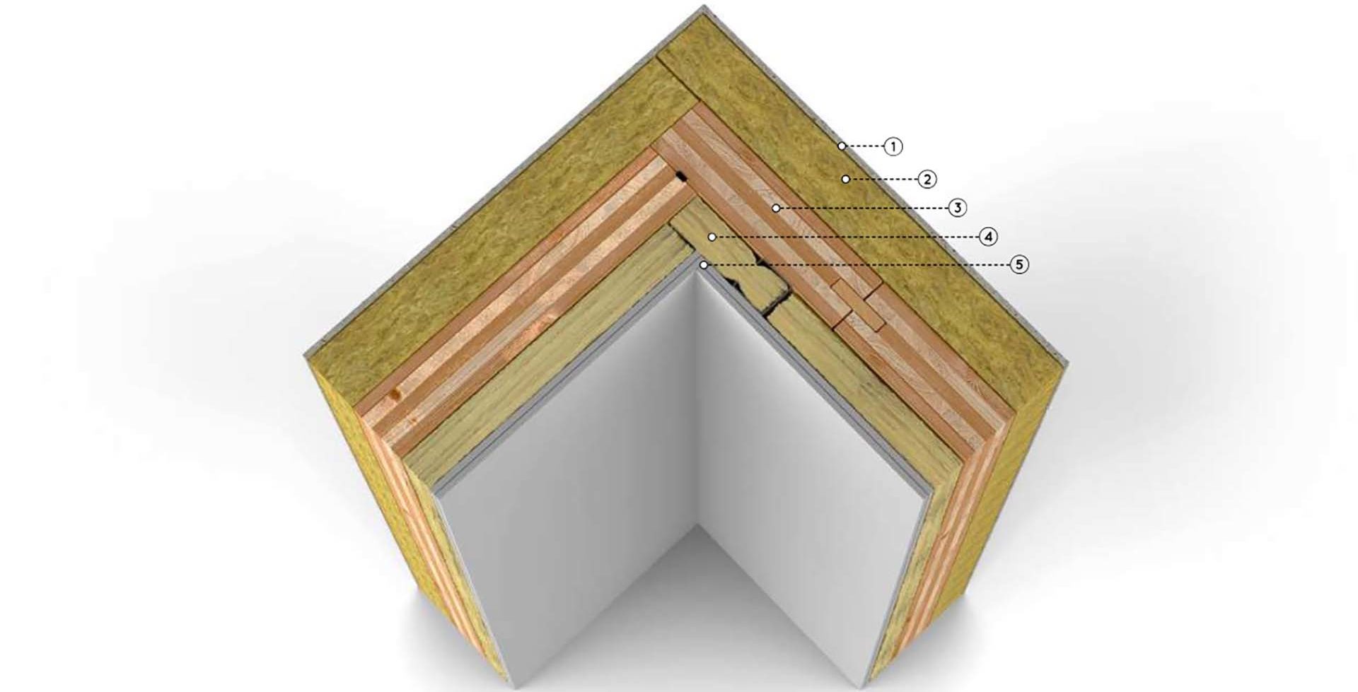 Pannelli in X-lam - soluzione angolare