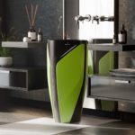 Glass Design lavabo Iconico versione Acid green