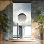 Glass Design lavabo Iconico versione Light blue