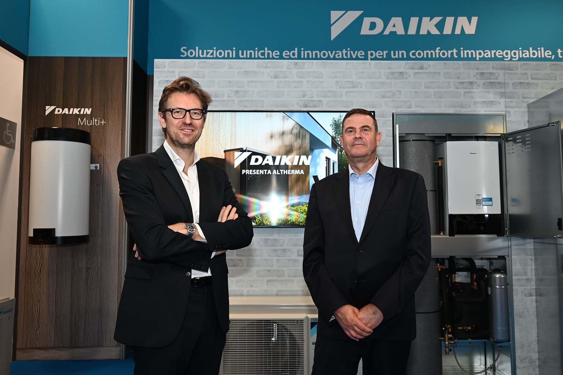 Andrea Grassi direttore marketing di Daikin Italia e Geert Vos Ad di Daikin Italia Foto ©Nick Zonna