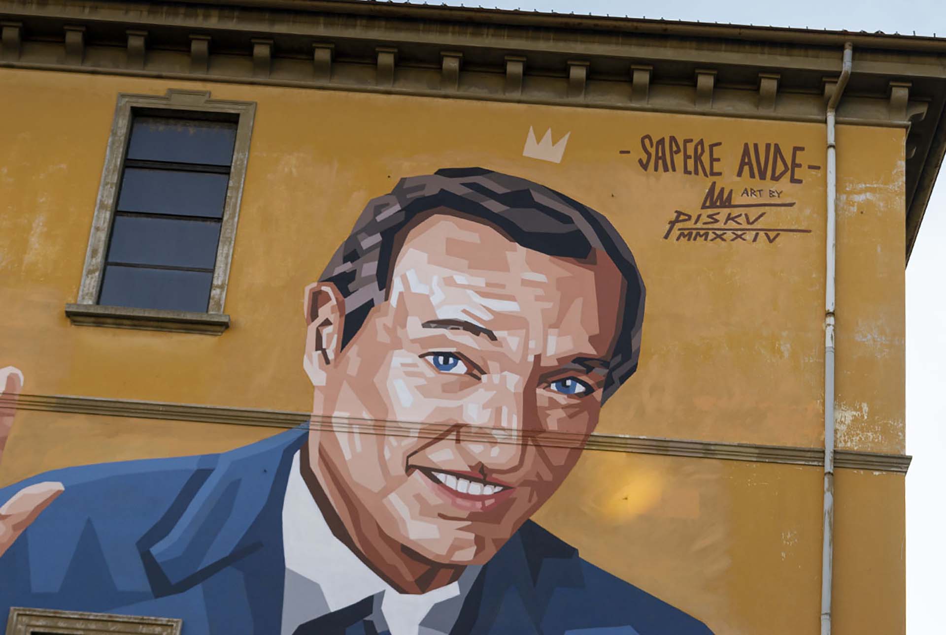 Mapei il murale in tutta la sua interezza