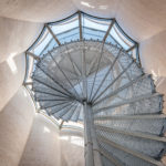 Torre di Wangen la scala a chiocciola vista dall'interno