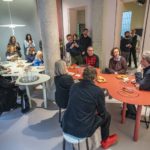 Mca presentazione di Nuvola di Officine Tamborrino a Milano presso lo showroom di Kerakoll