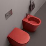 Spazio Colavene & Axa wc e bidet a terra +Trentanove tramonto lucido