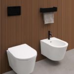 Spazio Colavene & Axa wc e bidet sospesi +Trentanove bianco matt