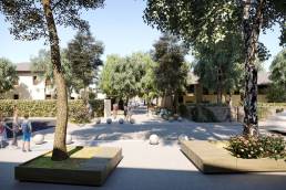 Render dell'area interna