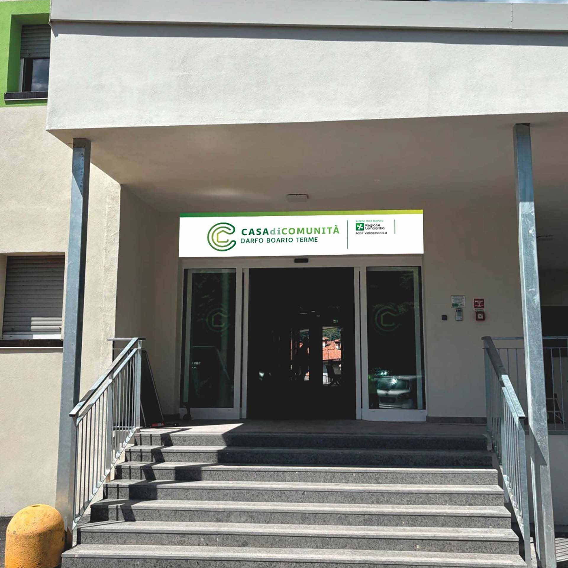 L'ingresso della Casa di Comunità Darfo