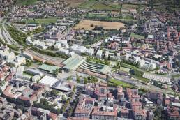 Porta Sud come apparirà dall'alto