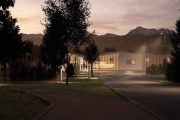 Progetto del nido d'infanzia a Montereale redatto dallo studio Mazzei Architects vista G 3